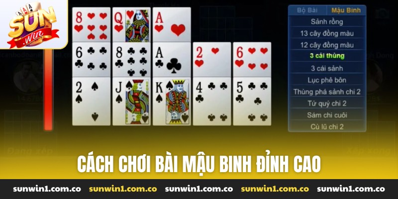 cách chơi bài Mậu binh đỉnh cao
